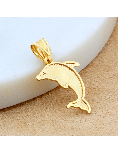 Przywieszka złota delfin diamentowany PZR880
