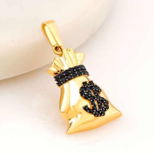 Przywieszka złota sakiewka z czarnymi... Przywieszki | hurt złota kraków, hurtownia jubilerska, złoto hurt, hurtownia złota, złote medaliki, hurtownia z biżuterią, hurtownia bizuterii, jubiler online złoto