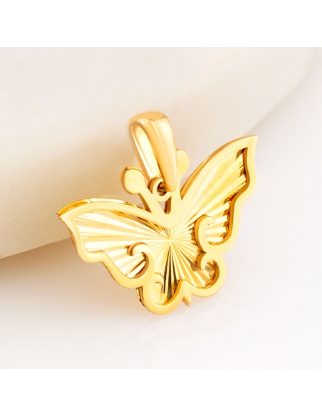 Przywieszka złota diamentowany motyl PZR1187