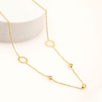 Złoty naszyjnik celebrytka... 2