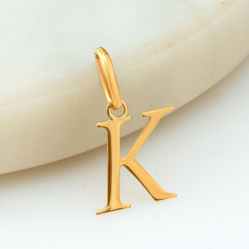 Przywieszka złota literka K PZL005-K Przywieszki | hurt złota kraków, hurtownia jubilerska, złoto hurt, hurtownia złota, złote medaliki, hurtownia z biżuterią, hurtownia bizuterii, jubiler online złoto