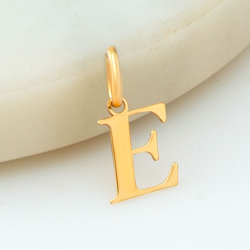 Przywieszka złota literka E PZL005-E Przywieszki | hurt złota kraków, hurtownia jubilerska, złoto hurt, hurtownia złota, złote medaliki, hurtownia z biżuterią, hurtownia bizuterii, jubiler online złoto