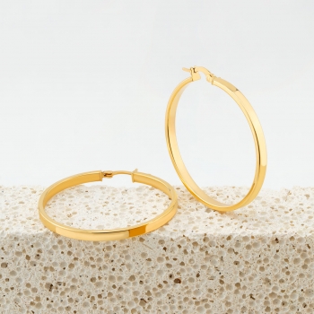 Kolczyki złote koła gładkie... 2