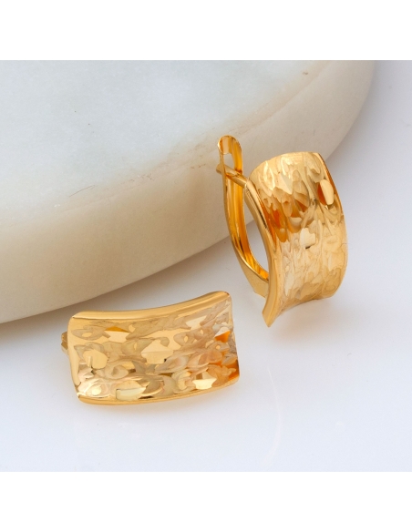 Kolczyki złote diamentowane KZ808