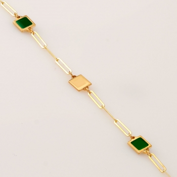 Bransoleta złota kwadratowe... 2