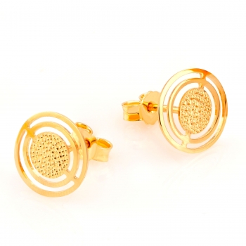 Kolczyki złote okrągłe... 2