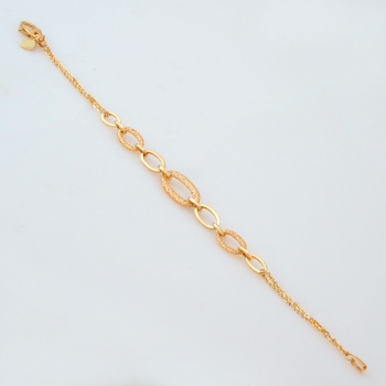 Bransoleta złota owalne... 2